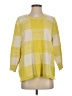 CAbi Checkered-gingham Yellow Pullover Sweater Size S - photo 1