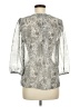 St. John's Bay Silver 3/4 Sleeve Blouse Size M - photo 2