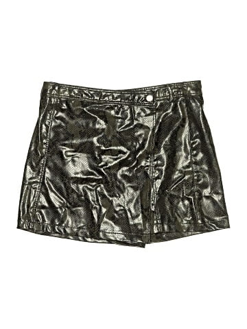Zara Faux Leather Skirt - front