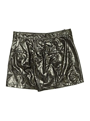 Zara Faux Leather Skirt - back