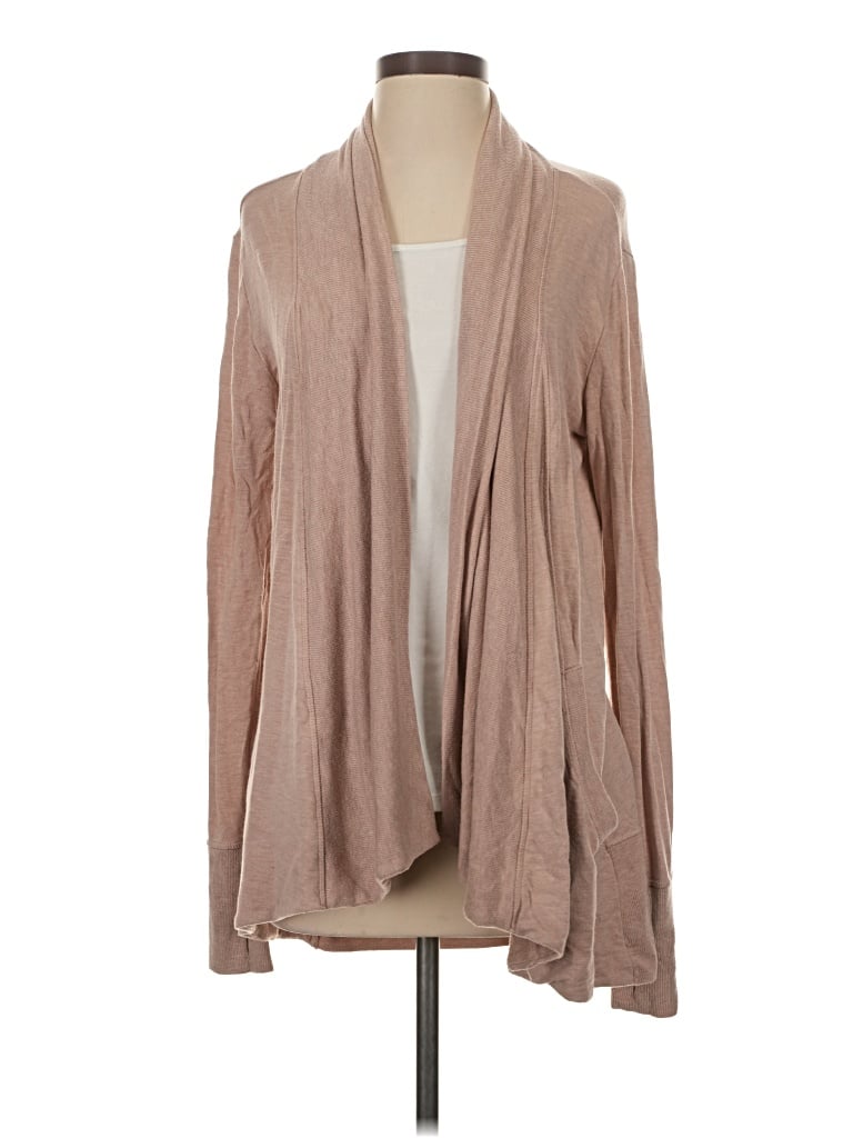Pre-owned Athleta Cardigan Sweater In Brown