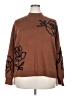 Assorted Brands Graphic Brown Pullover Sweater Size 3X - photo 1