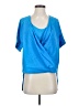 Bebe 100% Polyester Blue Short Sleeve Top Size S - photo 1