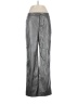 Anne Klein 100% Polyester Metallic Silver Casual Pants Size 8 - photo 1