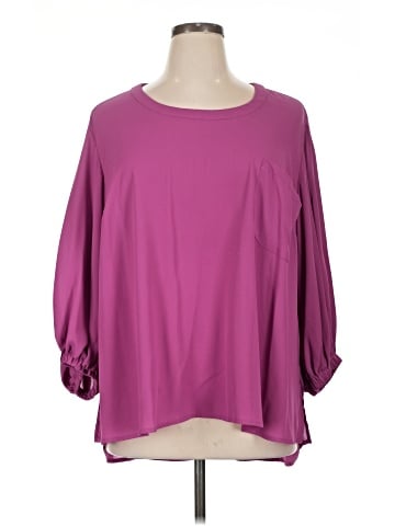 Melissa McCarthy Seven7 3/4 Sleeve Blouse (view 1)