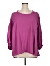 Melissa McCarthy Seven7 100% Polyester Purple 3/4 Sleeve Blouse Size 1X - photo 1