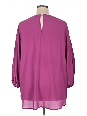 Melissa McCarthy Seven7 3/4 Sleeve Blouse (view 2)