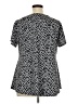 Avenue Black Short Sleeve Blouse Size 14 - 16 Plus - photo 2