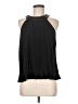 DKNY 100% Polyester Black Sleeveless Blouse Size M - photo 1