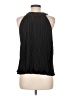DKNY 100% Polyester Black Sleeveless Blouse Size M - photo 2