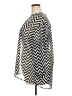a.n.a. A New Approach 100% Polyester Chevron-herringbone Silver Long Sleeve Blouse Size 2X - photo 5