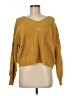 Moon & Madison 100% Polyester Yellow Pullover Sweater Size M - photo 1