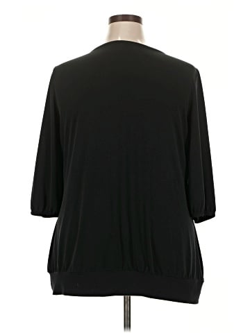 Just My Size 3/4 Sleeve Blouse (view 2)