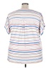 Lane Bryant Stripes Ivory Short Sleeve Polo Size 22 - 24 Plus - photo 2