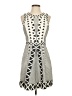 Parker Graphic Gray Ivory Cocktail Dress Size S (estimated) - photo 1