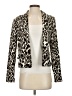 Calvin Klein 100% Polyester Animal Print Ivory Blazer Size 4 - photo 1
