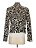 Calvin Klein 100% Polyester Animal Print Ivory Blazer Size 4 - photo 2