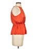 Old Navy 100% Polyester Orange Sleeveless Blouse Size XS - photo 4