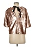 Peyton & Parker 100% Polyester Metallic Gold 3/4 Sleeve Top Size M - photo 2