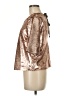 Peyton & Parker 100% Polyester Metallic Gold 3/4 Sleeve Top Size M - photo 5