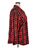 Sanctuary 100% Rayon Plaid Red Long Sleeve Button-Down Shirt Size 2X - photo 4