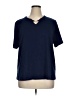 N Touch Blue Short Sleeve Top Size XL - photo 1