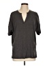 White Crow Gray Short Sleeve Henley Size L - photo 1