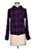 Rails 100% Rayon Plaid Purple Long Sleeve Blouse Size S - photo 1