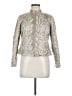 Ruby Rd. 100% Polyester Metallic Animal Print Snake Print Metallic Silver Jacket Size 8 (petite) - photo 1