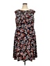 Wisp Print Gray Orange Casual Dress Size 20W - photo 1