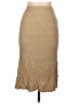 Assorted Brands Chevron-herringbone Tan Casual Skirt Size L - photo 1