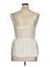 Dizzy Lizzy 100% Cotton Ivory Sleeveless Blouse Size XL - photo 2