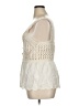 Dizzy Lizzy 100% Cotton Ivory Sleeveless Blouse Size XL - photo 5