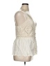 Dizzy Lizzy 100% Cotton Ivory Sleeveless Blouse Size XL - photo 4