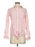 J.Crew 100% Linen Stripes Pink Long Sleeve Button-Down Shirt Size 0 - photo 1
