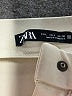 Zara Solid Ivory Casual Pants Size L - photo 7