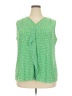 Roz & Ali Green Sleeveless Blouse Size 2X - photo 1