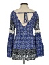 Entro Blue Long Sleeve Blouse Size S - photo 2