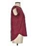 Ann Taylor LOFT 100% Polyester Burgundy Short Sleeve Top Size XS - photo 4
