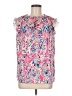 Tickled Teal Pink Sleeveless Blouse Size M - photo 1