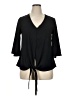 Unbranded Black 3/4 Sleeve Blouse Size XL (estimated) - photo 1