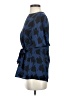 Lands' End 100% Polyester Argyle Blue Short Sleeve Blouse Size 4 - photo 5
