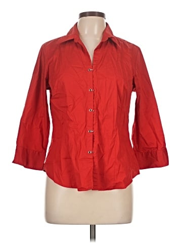 DressBarn 3/4 Sleeve Button-Down Shirt (view 1)