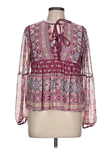 Blue Rain Long Sleeve Blouse (view 1)