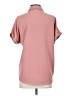 Shein 100% Polyester Solid Pink Short Sleeve Blouse Size 2 - photo 2