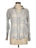 Rails 100% Rayon Plaid Gray Long Sleeve Button-Down Shirt Size M - photo 1