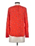 Boden 100% Viscose Red Long Sleeve Blouse Size 4 - photo 2