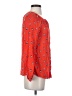 Boden 100% Viscose Red Long Sleeve Blouse Size 4 - photo 4