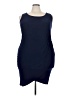 Love Squared Solid Blue Cocktail Dress Size 3X (estimated) - photo 1