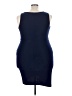 Love Squared Solid Blue Cocktail Dress Size 3X (estimated) - photo 2